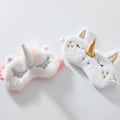 Miniatyrbild 2 av 5: Plush Sömnmaskar Söta 3D Fluffiga Enhörning Ögonmask Djur Sömn DXGHC