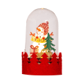 Miniatyrbilde 5 av 7: 4 stk Julepynt LED lysende trepynt Chr