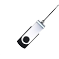 Pikkukuva 5 / 6: 5 kpl Mustaa 4 Gt USB-muistitikkua, USB 2.0 -muistitikku, Massamuisti