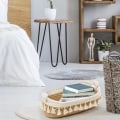 Miniatyrbilde 4 av 7: （Beige）Liten kurv i vevd bomullsreip for toalettpapir, for