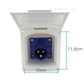 Miniatyrbillede 3 af 5: RV Camper 220V-240V 16A Ekstern Flush Hook Up Vandtæt Stik
