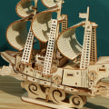 Miniatyrbilde 3 av 5: 3D Tremodeller av seilbåter, hjernepuslespill og puslespill for