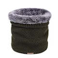 Miniatyrbilde 1 av 7: Vinterhalsvarmer Snood Sirkelskjerf Fleecefôret Dobbeltlags K