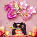 Miniatyrbild 4 av 6: Födelsedag Ballon Rosa Ballon Paw Patrol Ballon Flickfödelsedag