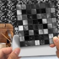 Miniatyrbillede 1 af 7: Sorte mosaik badeværelse køkken flisestickers 25 stk. soveværelse dekoration