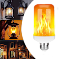 Miniatyrbillede 4 af 5: 5-delt LED flammelampe bar flamme pære julepynt lam
