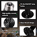 Miniatyrbillede 2 af 6: 150W 1-Pak Keramisk Varmestråler Reptile Varme Lampe A
