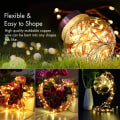 Miniatyrbild 5 av 7: Fairy String Lights, 120 LED 10M/32Ft USB-drivna lampor
