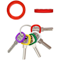 Miniatyrbild 2 av 4: 32 st Nyckelskydd, Märken, Flexibla Nyckelöverdrag, Plast, Identifiering