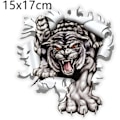 Miniatyrbilde 2 av 5: （15x17cm）Bilsticker, iSpchen Bilskjerm Tigerhode Mural Hu