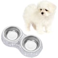 Miniatyrbillede 1 af 5: Dobbelt Pet Feeder Dyrefoder Hundebolle