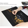 Miniatyrbild 3 av 7: 6 stycken skrapguldpennor i plast, enkla DIY-skrapstift