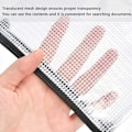 Miniatyrbillede 4 af 5: A5 Lynlåspose, Lynlåsdokumentmappe, Transparent mappe, PVC-mappe
