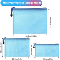 Miniatyrbild 2 av 5: Plastmapp A4+A5+A6, 15 st Zip-påsar, PVC-nät Zip-påse