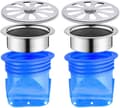 Justerbar Backflow-Förebyggande, 2-pack Silikon Golvbrunn, Sång