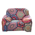 1 Stk. Trykt Sofa Betræk - Boho Blomstret Sofa Betræk, Stre