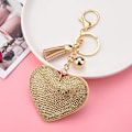 Miniatyrbillede 5 af 7: Bling Glitter Nøglering Krystal Rhinestone Kærlighed Hjerte Design Nøgle R