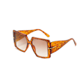 Miniatyrbillede 1 af 5: Dame Solbriller, Trendy Store Ramme Retro Firkantede Oversize Shades til Mænd