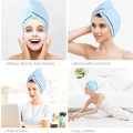 Miniatyrbillede 6 af 6: 3-pak Mikrofiber Hårhåndklæde Wrap Super Absorberende Twist Turban Dr