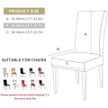 Miniatyrbillede 2 af 7: 2 Julebordstolsbetræk, Strækbar Jule Parsons Stol Slipcover