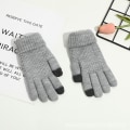 Miniatyrbillede 1 af 6: 1 Par Dame Vinter Touchscreen Handsker Varme Fleeceforet Strik