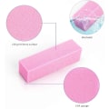 Miniatyrbilde 4 av 5: Sett med 10 neglbufferblokker Rosa, Grønn, Gul, Blå 120 Grit