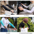 Miniatyrbillede 7 af 7: Unisex Armvarmere Kompression UV-beskyttelse UPF 50 Ultra Elastisk