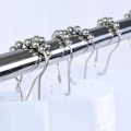 Miniatyrbillede 2 af 4: Gardinslynge, 15 Rustfrit Stål Gardinslynger med Glide-System