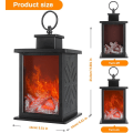 Miniatyrbillede 2 af 7: Pejslampe med LED-flammeeffekt, rektangulær pejslampe Si