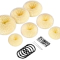Miniatyrbild 1 av 6: Donut Bun Maker, Bun Maker Ring Bun Maker Set med 5 band och 1