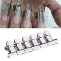 12 st Stereotyp Nail Fiber Extension C Böjd Form Clip Fixerad C