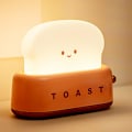 Miniatyrbillede 1 af 6: Sød Toast Natlampe, Rød, Dæmpbar LED Natlys Genopladelig D