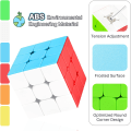 Miniatyrbilde 5 av 5: Pyraminx Cube Trekantkube, Puslespill Pyramide Magisk Cube 3x3 St DXGHC
