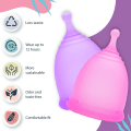 Miniatyrbillede 2 af 6: Silicone Menstruationskop Kvinders Menstruationshygiejne Aunt Cup Circula