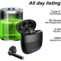 Pikkukuva 2 / 5: Mustat langattomat Bluetooth-kuulokkeet, langattomat melunvaimennus DXGHC