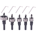 Miniatyrbillede 1 af 6: 5 stk Hulsave Bor, Multi-tand Rustfrit Stål Metal Bor Bi