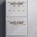 Miniatyrbilde 5 av 5: Magnetisk akrylkalender Klar kylskåpskalender 1 1 1