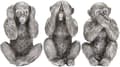 Visdomsapor Prydnadsföremål i Antik Silverfinish Bil orangutang DXGHC
