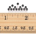 Miniatyrbild 2 av 6: Set med 12 Trälinjaler Linjaler för Studenter Träskolinjaler