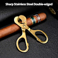 Miniatyrbilde 3 av 5: Sigarettensaks Cutter Rustfritt Stål Guillotin Dobbel Blad Sha