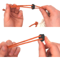 Miniatyrbilde 5 av 6: Snordstopp, 2 hull, 20 x 18 mm, hull 4 x 4 mm, Ideell for Ø 3 mm