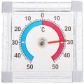 Miniatyrbilde 1 av 5: Bimetalisk vinduetermometer - Utvendig - Limt - Analog visning