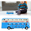Miniatyrbillede 6 af 6: Dobbeldækkerbus Model, Børns Dobbeltlags Bus Legetøj Simulering