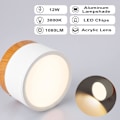 Pikkukuva 3 / 5: 12,5 cm Langaton LED-valo sisä- ja ulkokäyttöön - Kannettava I DXGHC