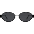 Pikkukuva 2 / 5: SOJOS Retro Oval Aurinkolasit yhteensopivat naisille ja miehille Trendikkäät aurinkolasit Klassiset sävyt UV400-suoja SJ1217_SSDLV DB Shiny Black-Grey