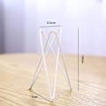Miniatyrbilde 6 av 6: （Hvit）2 stk Luftplante Stativ Tillandsia Base Moderne Geometrisk Metall