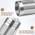 Miniatyrbilde 5 av 7: Te-dispenser for løst te, (2 poser) 18/8 rustfritt stål te-filter