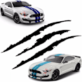 Miniatyrbilde 1 av 5: （Svart）2 stk Bilsticker Monster Scratch Stripe Dekal, Monster Cla