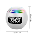 Miniatyrbild 7 av 7: Bluetooth-kompatibel 5.0-högtalare med LED-digital väckarklocka Mus