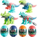 4-pack Jumbodinosaurieägg med demonterbara dinosaurieleksaker